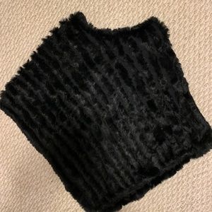 Authentic vintage  Shawl Real fur genuine